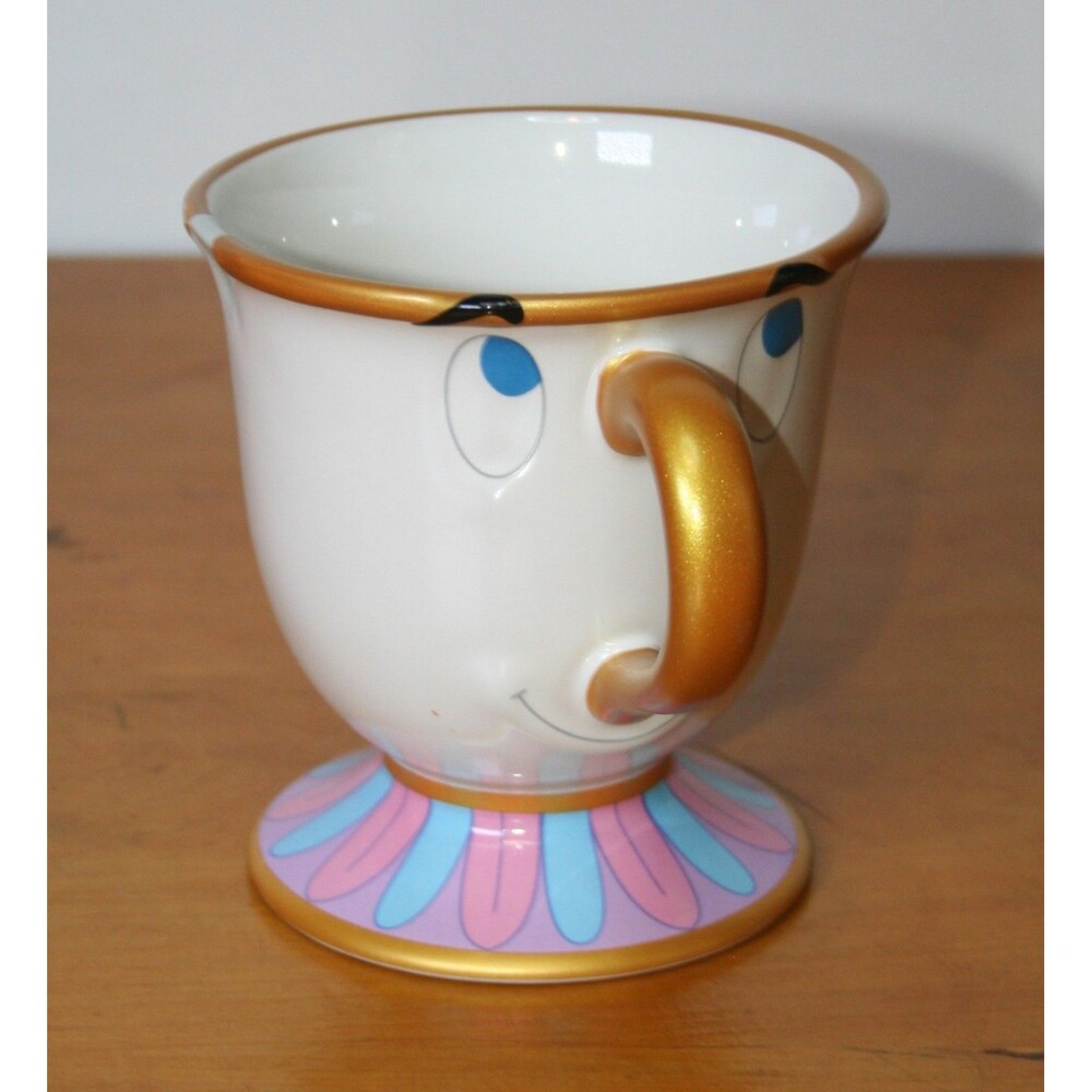 Disney Parks 10 oz Chip Potts Beauty & The Beast Tea Cup Pedestal Mug